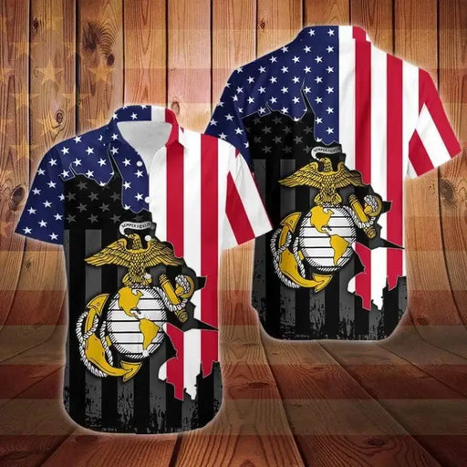Military Rank Is Always A Heavy Responsibility Of America Hawaiian Shirt
