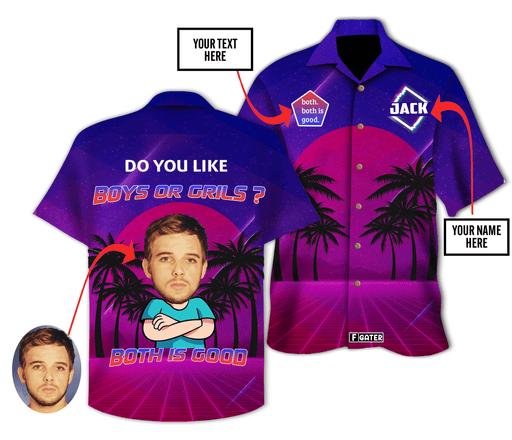 LGBT Shirt - Difference Love LGBT Bisexual Custom Hawaiian Shirt RE