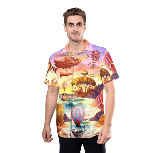 Air Balloon Steampunk Hawaiian Shirt LH393314