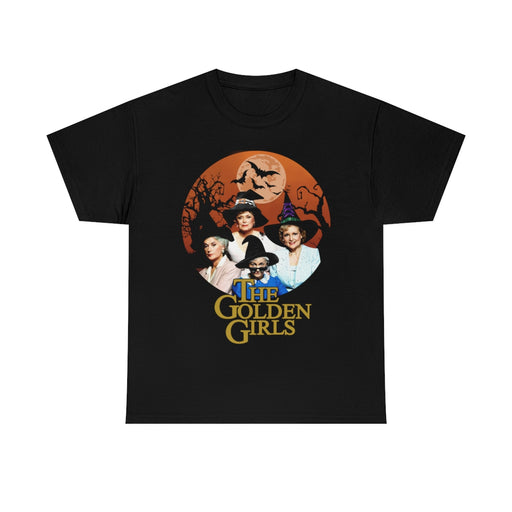 United Kingdom - M-A-N-A Factory • Gildan 5000 - The Golden Girls Pumpkin Witch Vintage T Shirt, The Golden Girls Sweatshirt, Stay Golden Lover Shirt, 90s Movie Shirt, Halloween Shirt BA346