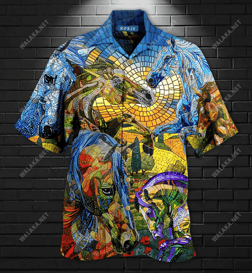 Abstract Horse Hawaiian Shirt