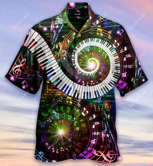 10 Fingers 88 Keys Piano Hawaiian Shirt