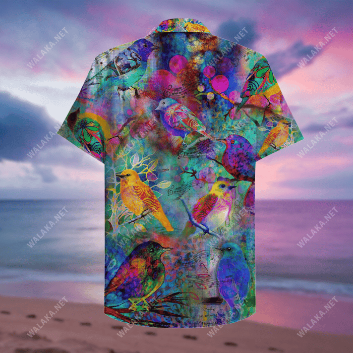 Colorful Birds Unisex Hawaiian Shirt