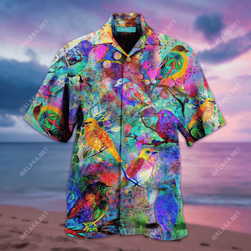 Colorful Birds Unisex Hawaiian Shirt