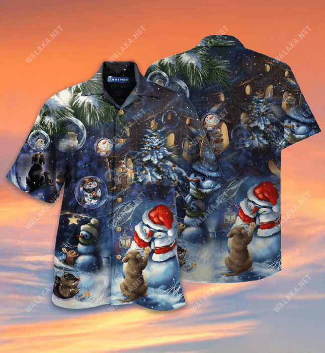 Christmas In The Wood Hawaiian Shirt