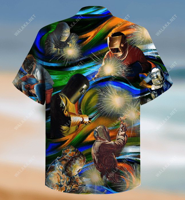 Yes I Know I Am On Fire, Let Me Finish This Weld Unisex Hawaiian Shirt