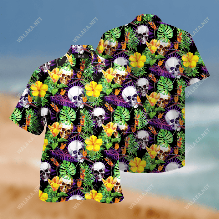 Amazing Skull Unisex Hawaii Shirt