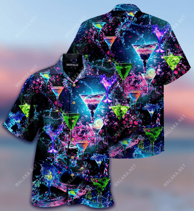 There's Always Time For A Cocktail Unisex Hawaiian Shirt