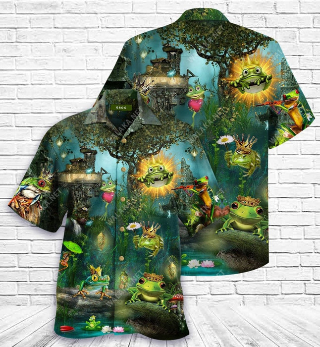 Kiss A Frog Hawaiian Shirt
