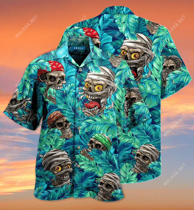 Skulls Hide And Seek Hawaiian Shirt