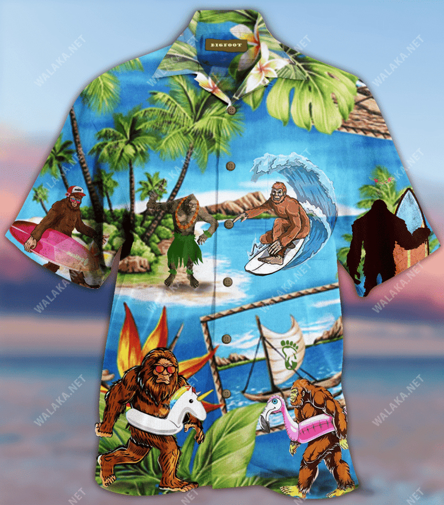 Amazing Bigfoot Unisex Hawaiian Shirt