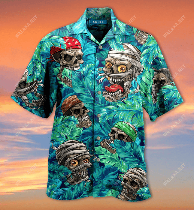 Skulls Hide And Seek Hawaiian Shirt
