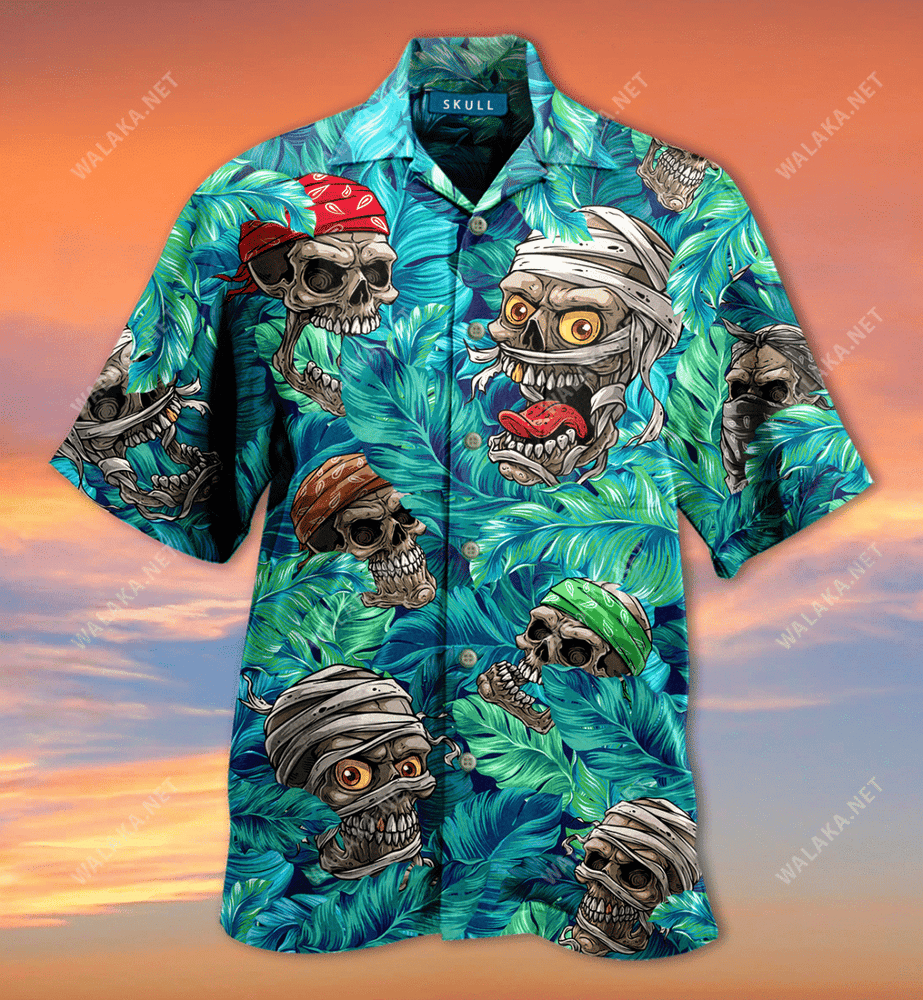 Skulls Hide And Seek Hawaiian Shirt