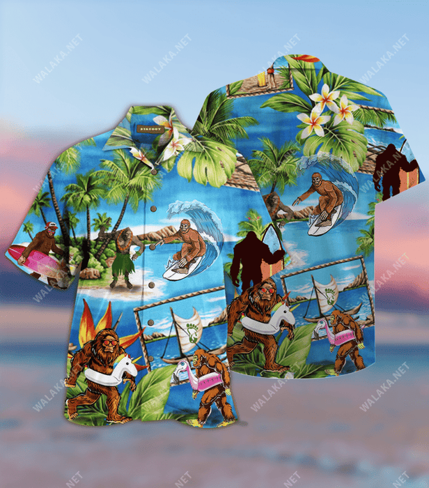 Amazing Bigfoot Unisex Hawaiian Shirt