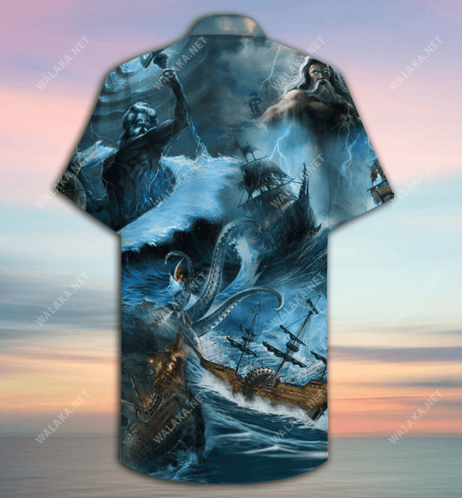 Amazing Poisedon Greek Mythology Unisex Hawaiian Shirt