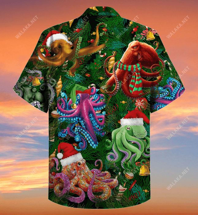 Octo-tree Christmas Hawaiian Shirt