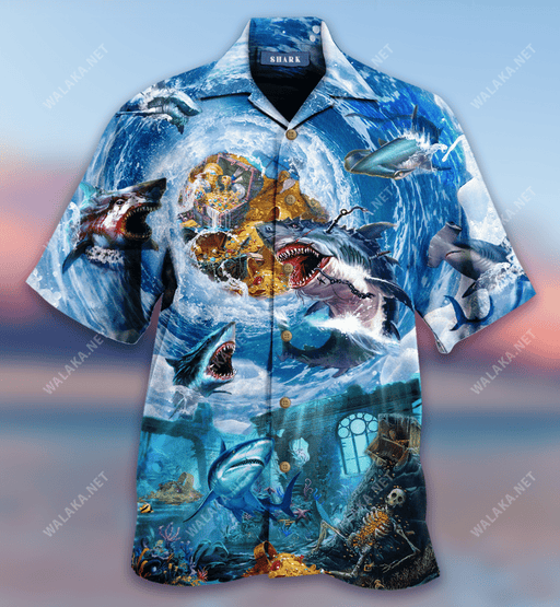 Sharks Treasure Unisex Hawaiian Shirt