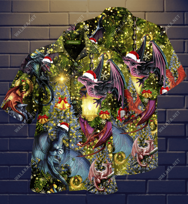 Dragon Make It Merry Christmas Hawaiian Shirt