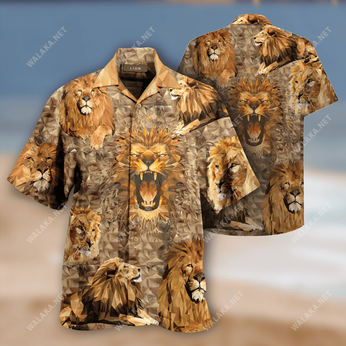Amazing Lion Unisex Hawaiian Shirt