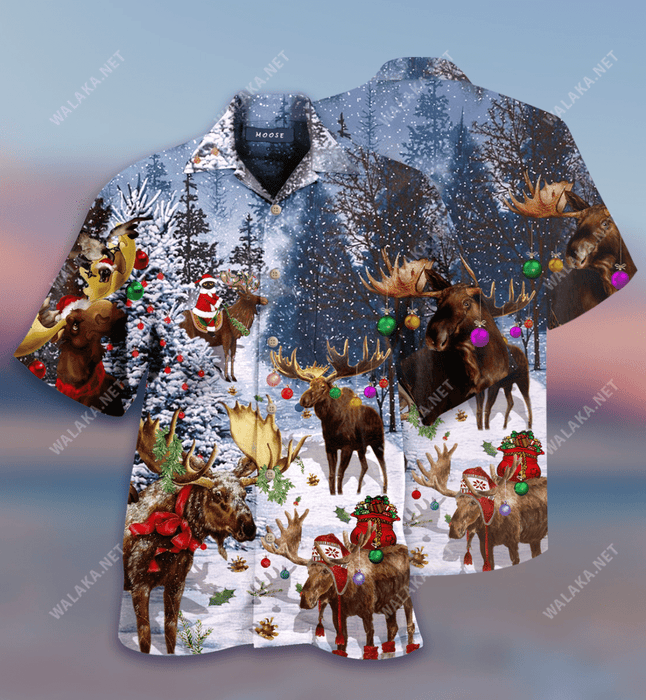 Merry ChristMoose! Hawaiian Shirt
