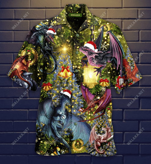 Dragon Make It Merry Christmas Hawaiian Shirt