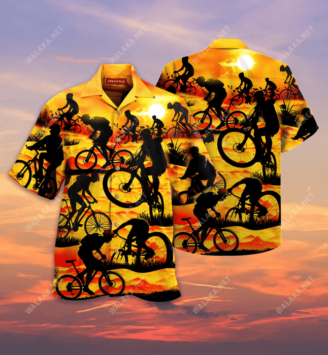 It's Not A Race It's A Journey Bicycle Unisex Hawaiian Shirt