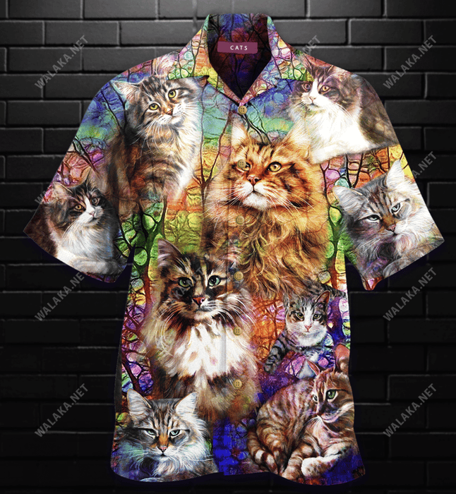 Life Is Better With A Cat Unisex Hawaiian Shirt