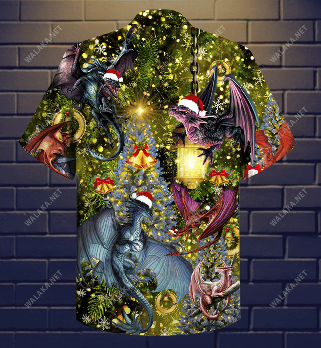 Dragon Make It Merry Christmas Hawaiian Shirt
