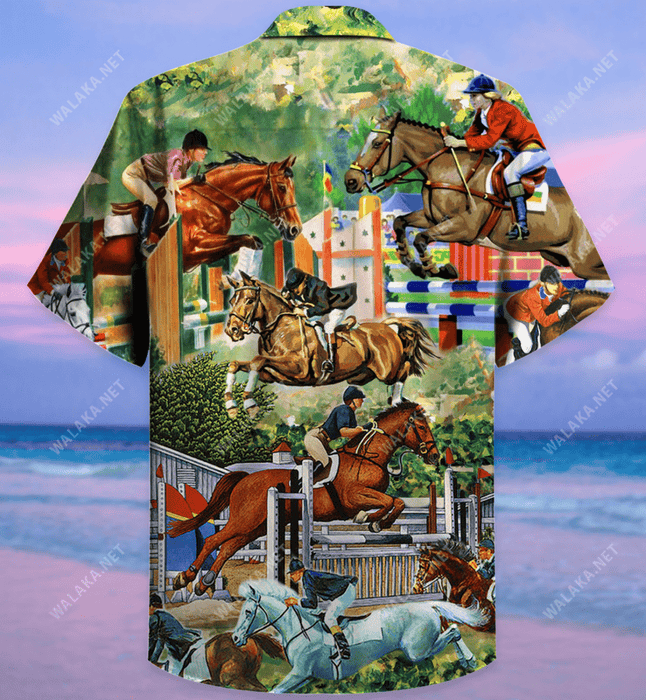 Those Who Don't Jump Will Never Fly Show Jumping Unisex Hawaiian Shirt