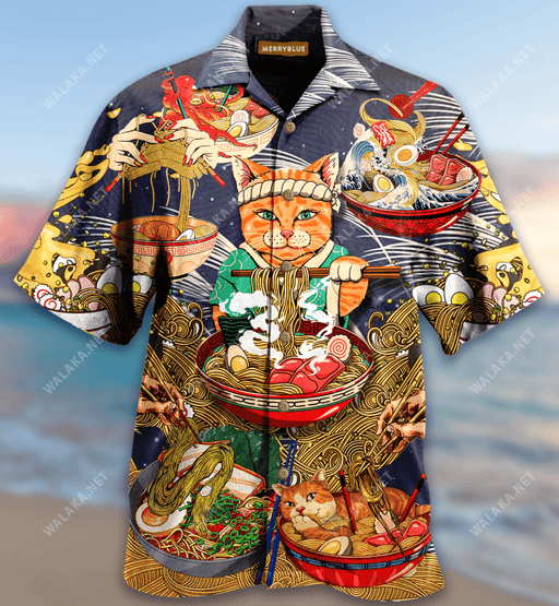 But First, Ramen And Cats Unisex Hawaiian Shirt