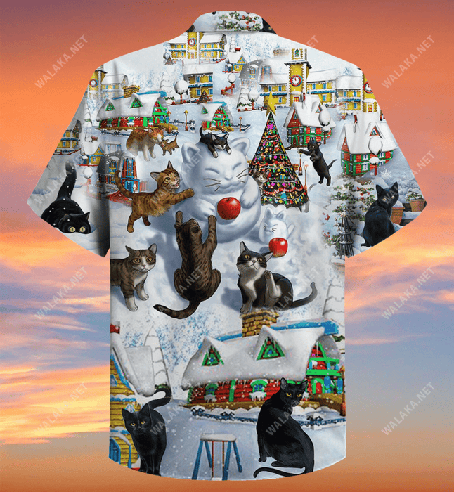 Snow, Cats Love It Hawaiian Shirt