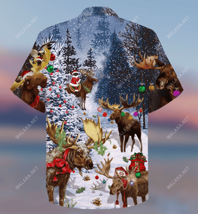 Merry ChristMoose! Hawaiian Shirt