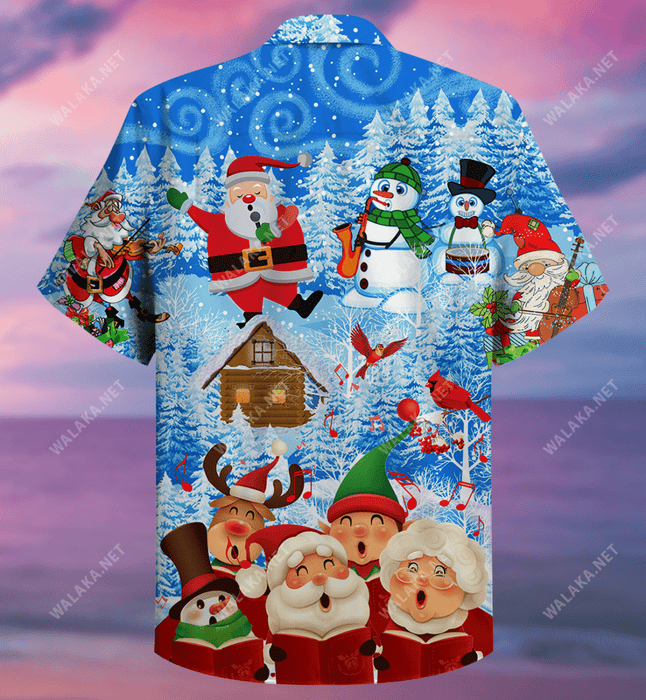 Let's Sing Christmas Song Together Hawaiian Shirt