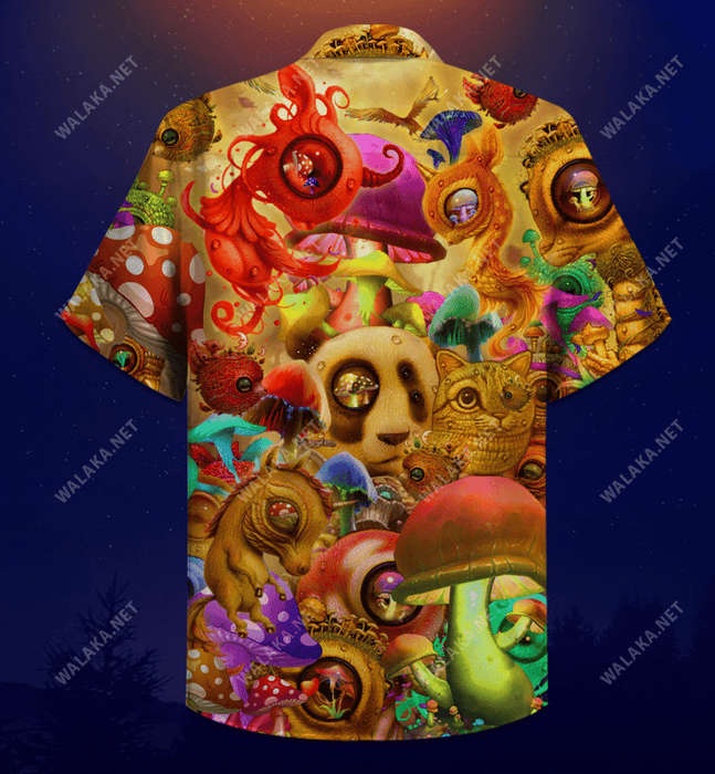 Mushrooms Dream Illusion Hawaiian Shirt