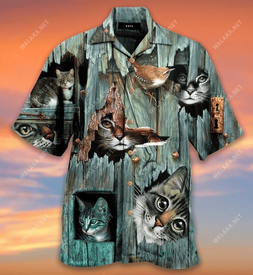 I Live In The Meow Hawaiian Shirt