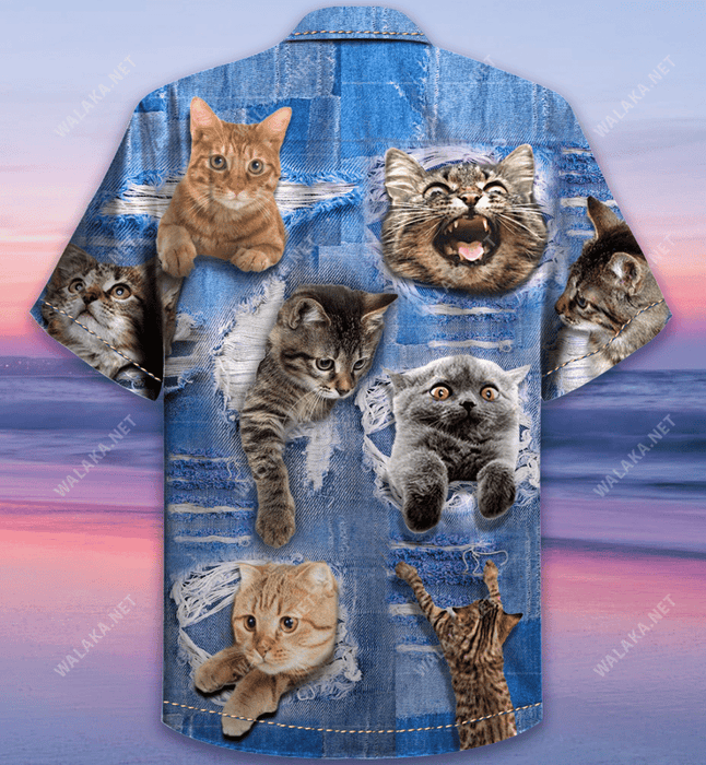 Cat Dad Life Is Purrrrfect Unisex Hawaiian Shirt