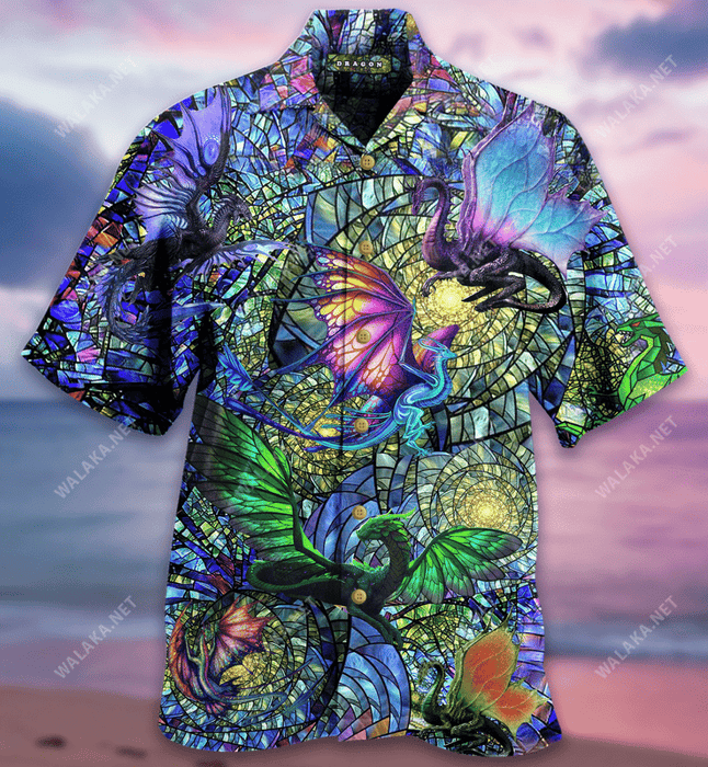 Dragon Kaleidoscope Unisex Hawaiian Shirt