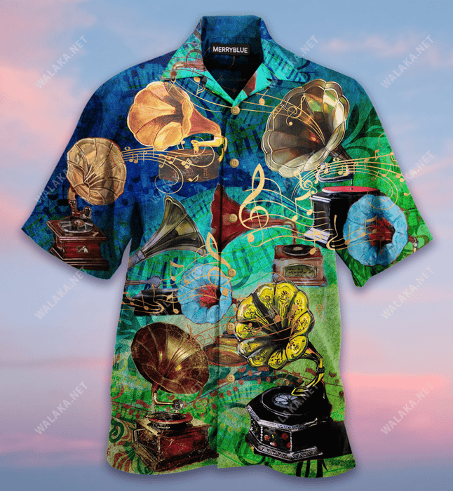 Let Gramophone Record Revive Memories Unisex Hawaiian Shirt