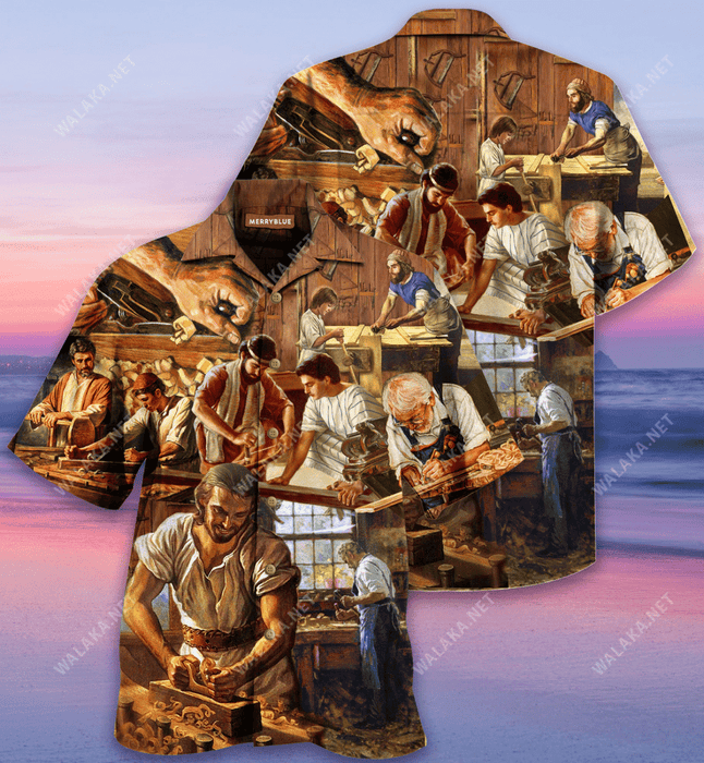 I Love The Smell Of Sawdust In The Morning Carpentry Unisex Hawaiian Shirt