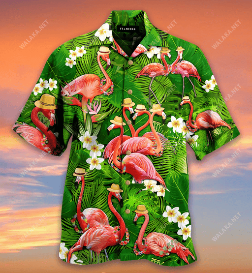 Stand Tall And Be Fabulous Flamingo Hawaiian Shirt