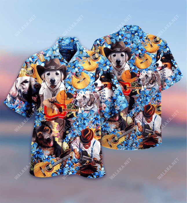 That’s What I Do I Pet Dogs I Play Guitars And I Know Things Unisex Hawaiian Shirt