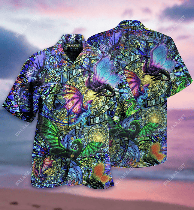 Dragon Kaleidoscope Unisex Hawaiian Shirt