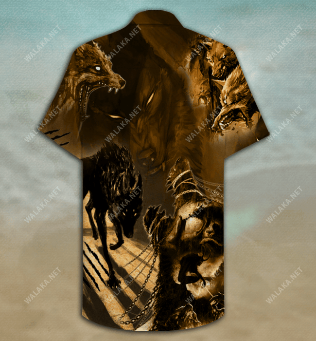 Amazing Black Wolf Unisex Hawaiian Shirt