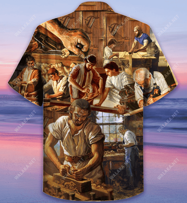 I Love The Smell Of Sawdust In The Morning Carpentry Unisex Hawaiian Shirt