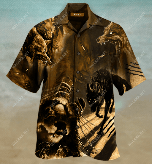 Amazing Black Wolf Unisex Hawaiian Shirt