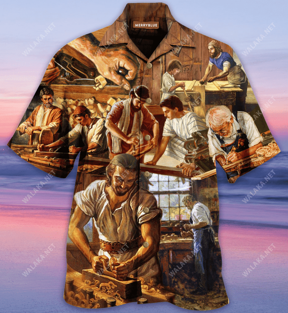 I Love The Smell Of Sawdust In The Morning Carpentry Unisex Hawaiian Shirt