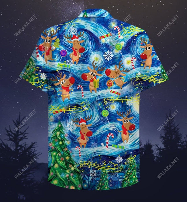 Dancing Reindeers Hawaiian Shirt