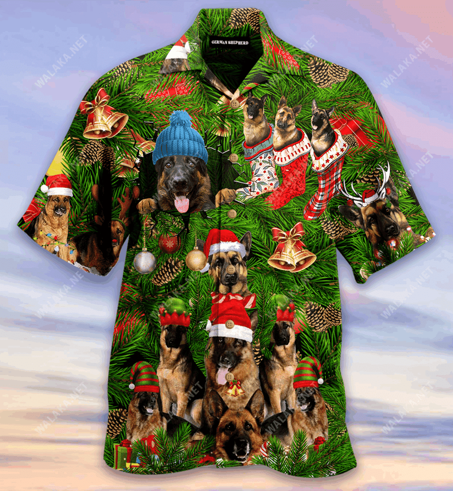 All I Want For Christmas Is A German Shepherd (Or Two or Five) Hawaiian Shirt