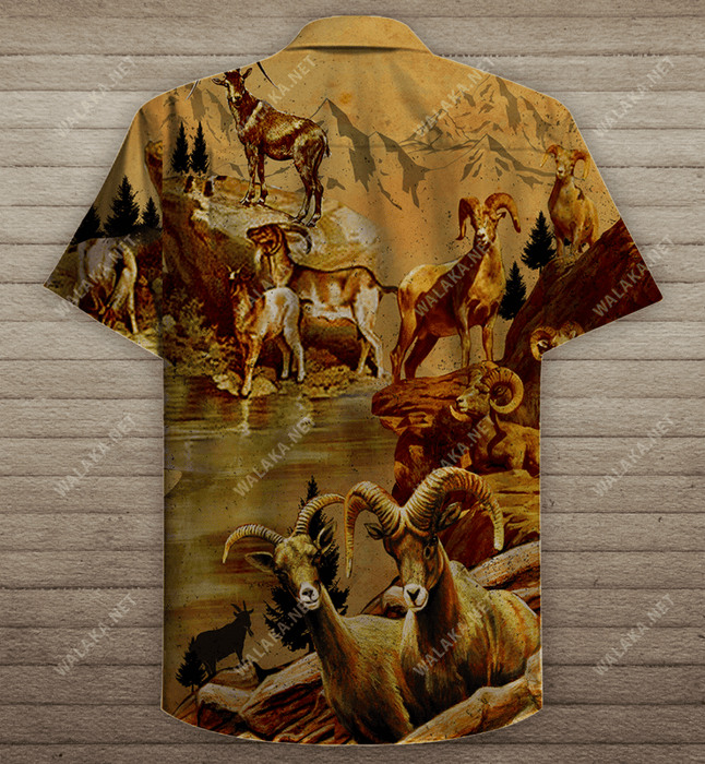 Amazing Mountain Goat Unisex Hawaiian Shirt