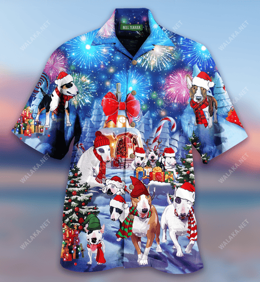 Bull Terrier Christmas Hawaiian Shirt